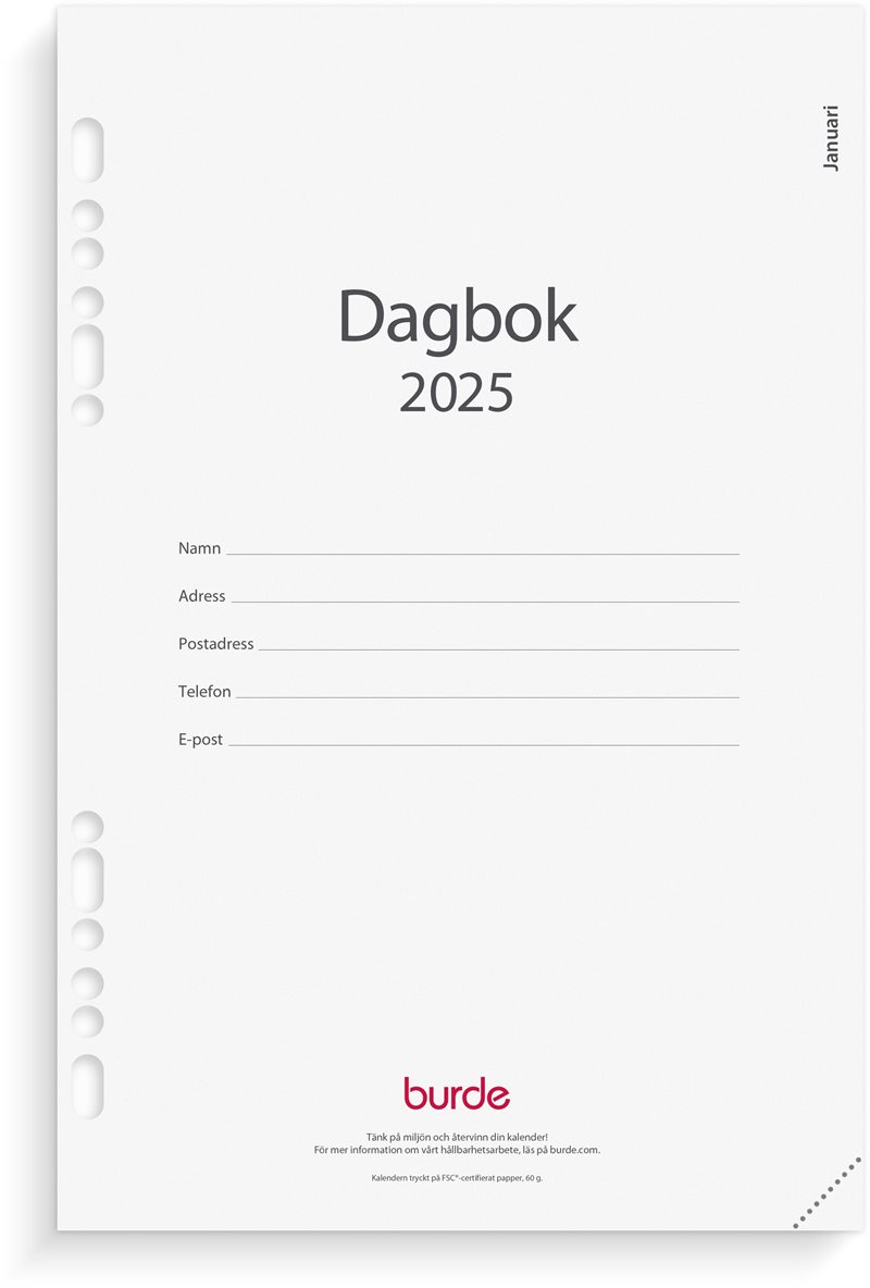 Kalender 2025 Business kalendersats Dagbok