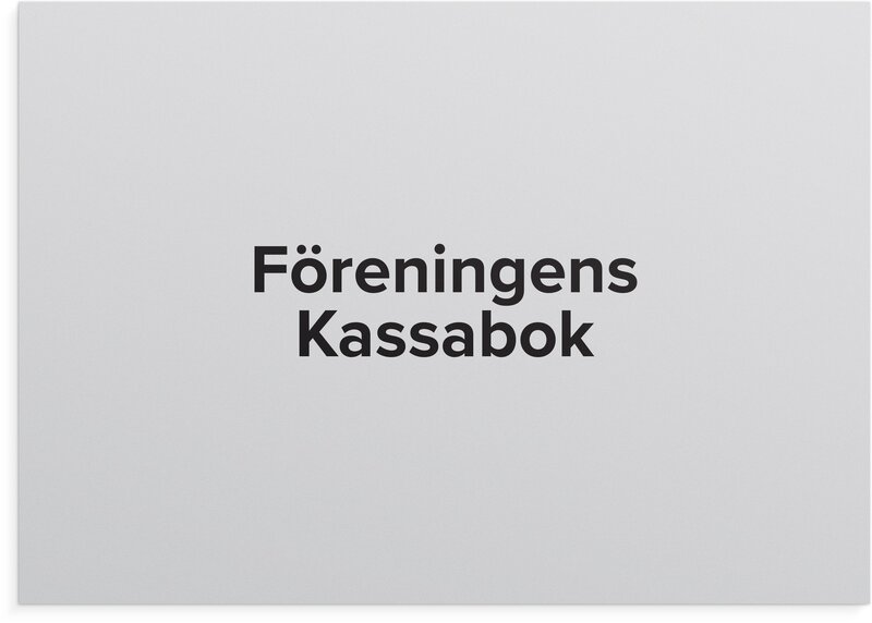 Föreningens kassabok A4L