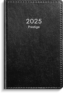 Kalender 2025 Prestige svart konstläder inb