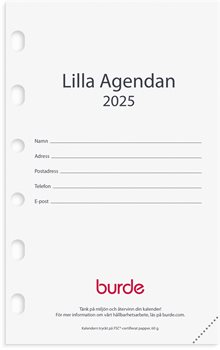 Kalender 2025 Compact kalendersats Lilla Agendan