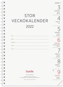 Stor Veckokalender, refill, FSC Mix