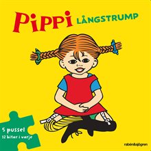 Pippi Långstrump Pusselbok : 5 pussel med 12 bitar i varje